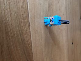 Minecraft Figur hellblau mit Clip guter Zustand