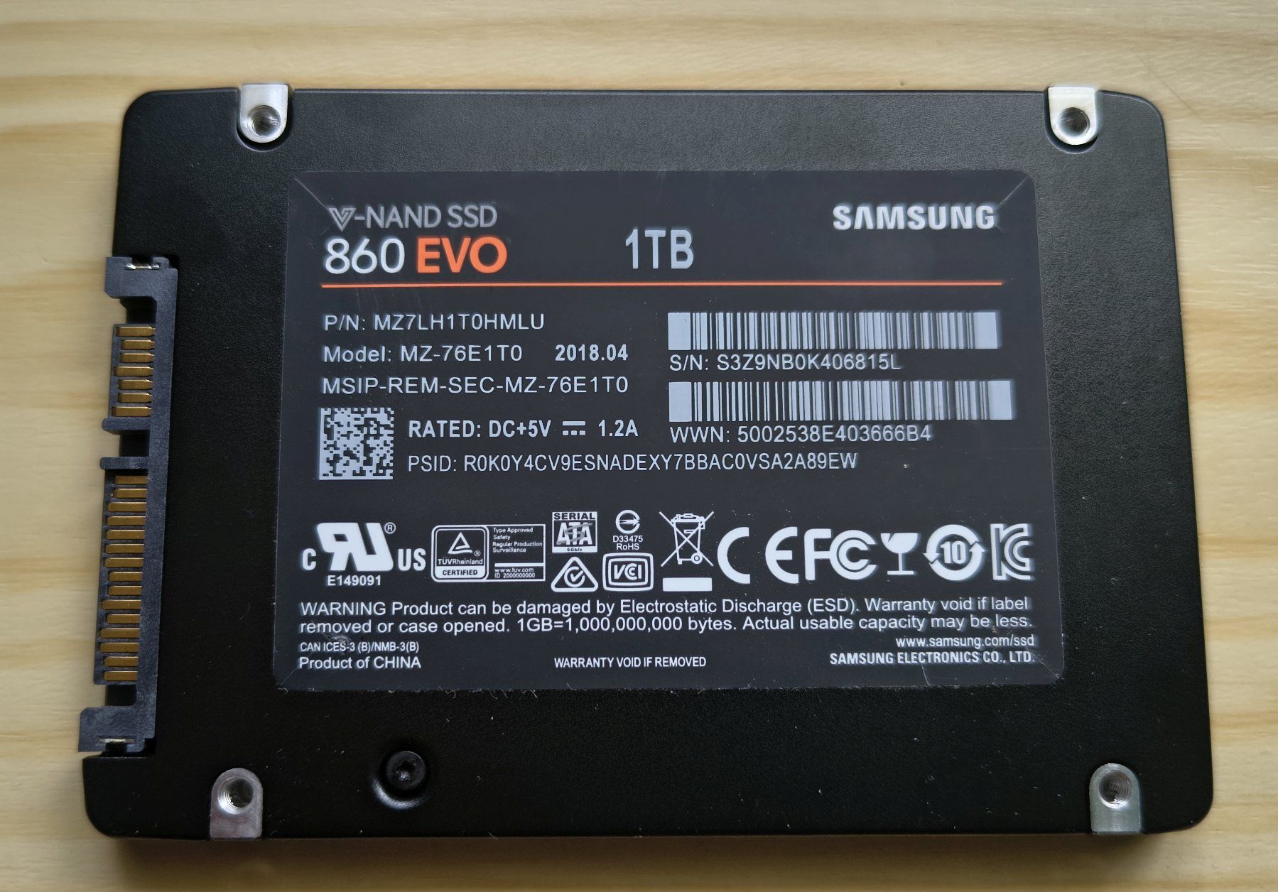 Samsung Disques durs: Samsung 860 Evo 1TB SSD - Gratis Versand – D'occasion à Wangs par Sdil 1