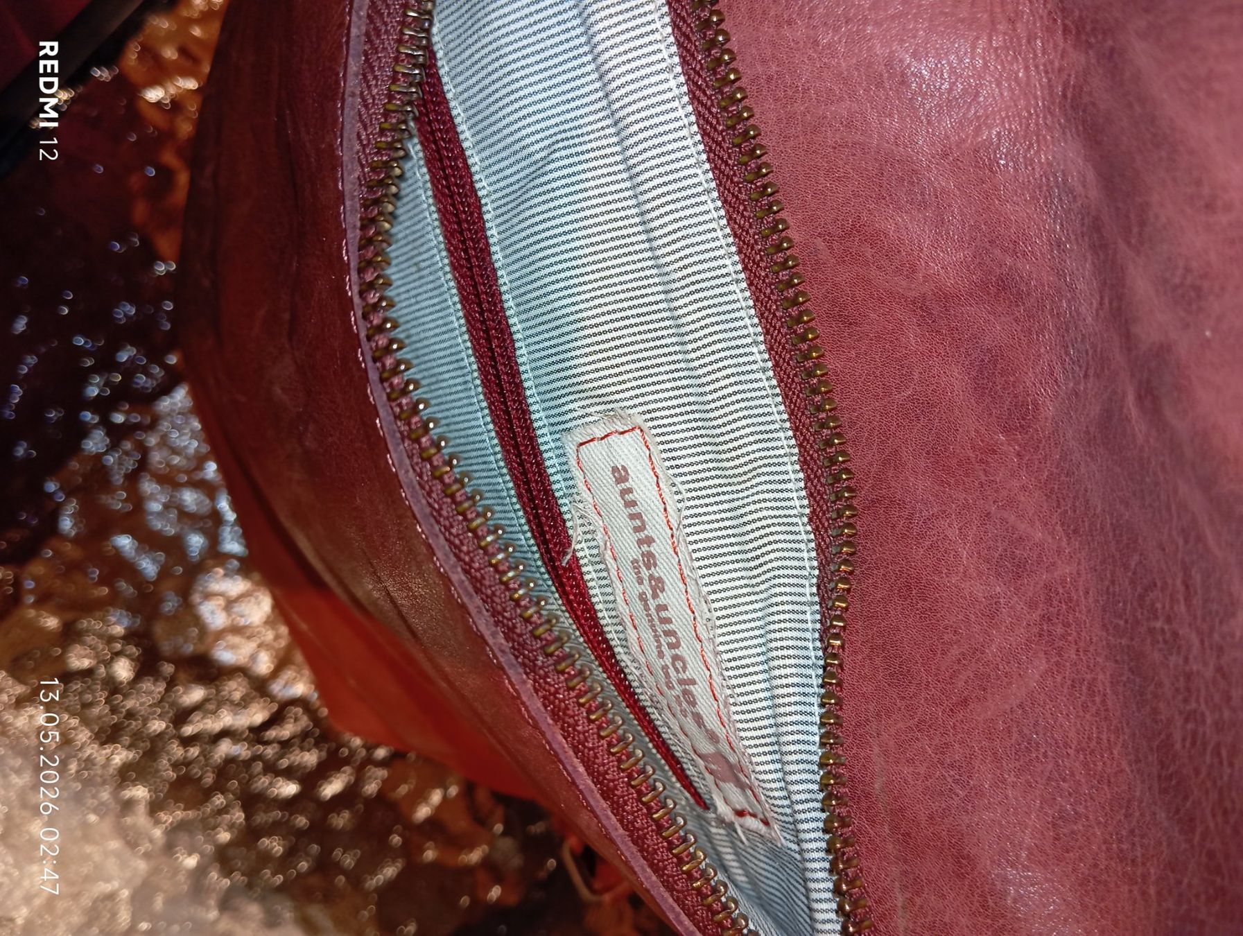 Zaini: Aunts & Uncles Leder- Rucksacktasche, weinrot – Usato da Ennetbaden venduto da abrso 5