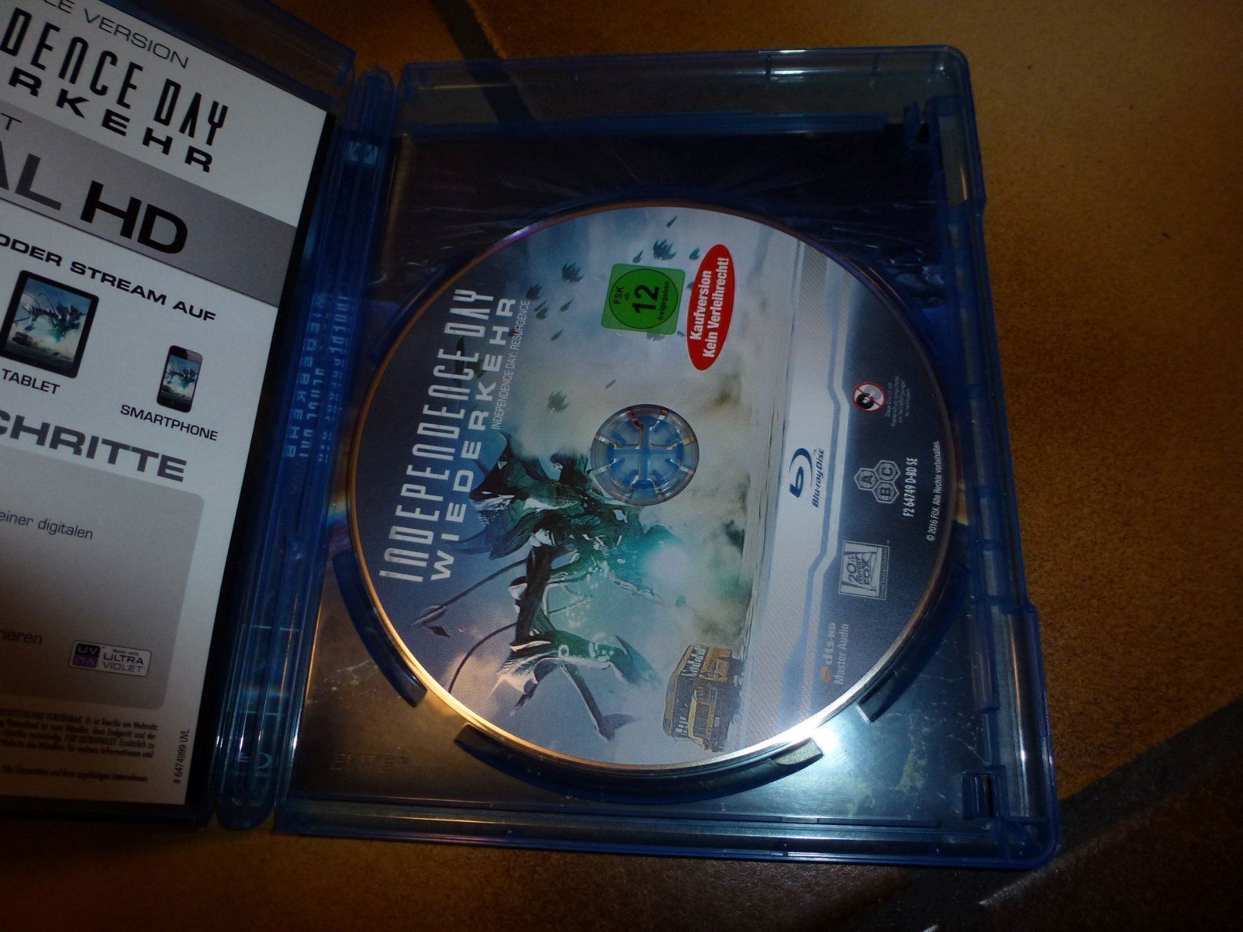 Alle DVDs: Independence Day Wiederkehr BLU-RAY – Gebraucht aus Olten von Disc-Verkauf 1