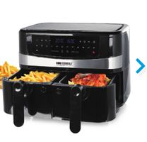 Home Essentials Doppel-Heissluftfritteuse – 2 Kammern