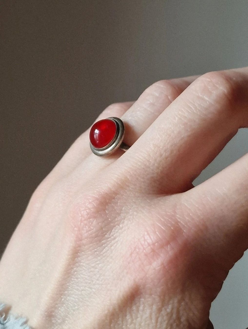 Ringe: 925 Silberring mit brasilianischem rotem Achat – Gebraucht aus Zürich von tsu_76bc 2