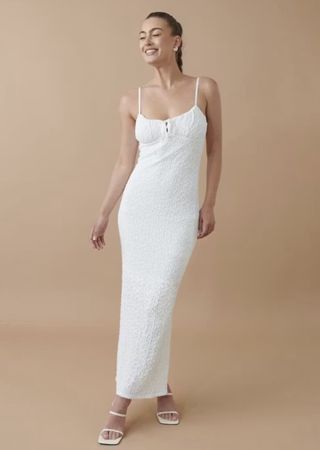 Gina Tricot Sommer Kleid Grösse 40 Offwhite neuwertig