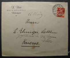 Briefumschlag gestempelt 16.III.1926