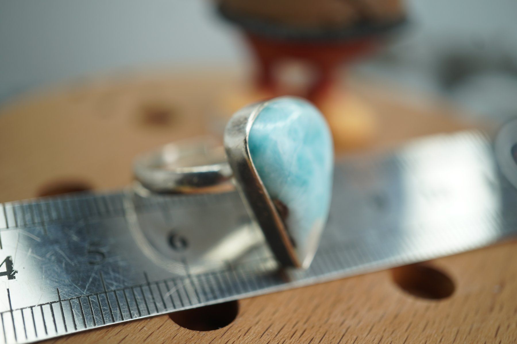 Mineralien & Heilsteine: Larimar     ring Grösse  Variabel     (Räumung!) – Neu und originalverpackt aus Eschenbach SG von topstone 2