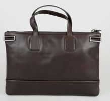 Bally Tasche Hochwertig Reißverschluss Braun38 x 28 x 2