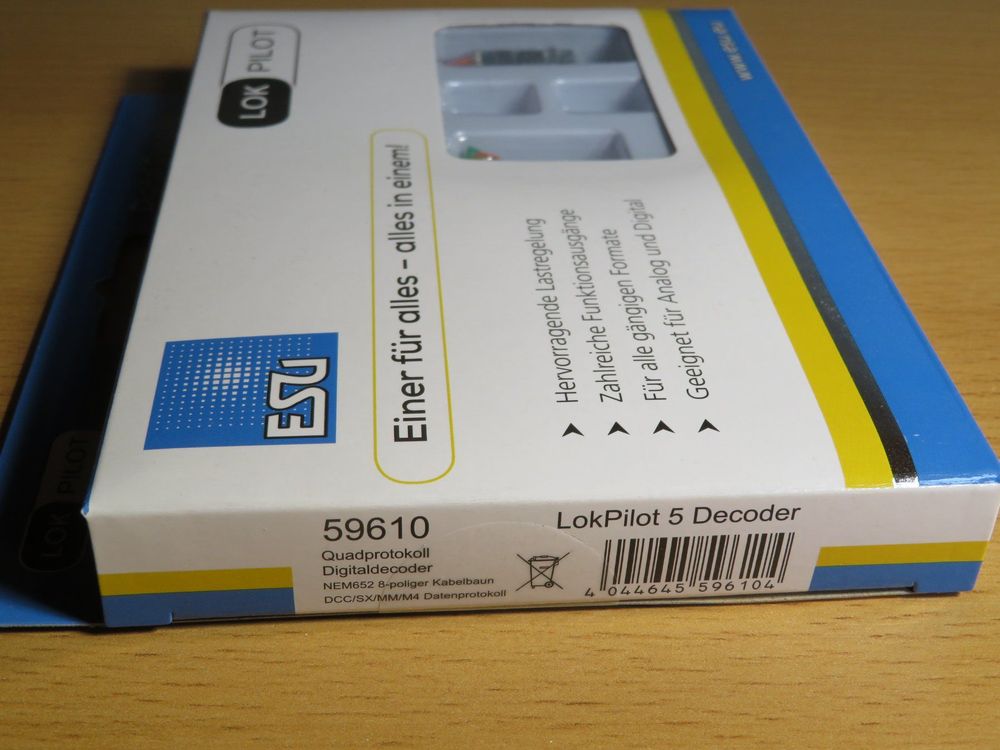 ESU 59610 LokPilot 5 DCC/MM/SX/M4, 8 broches NEM652, échelle