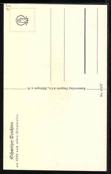Cartoline postali: Basler Bauer mit Pfeife und Wanderstock – Usato da Berlin venduto da bartko-reher 1