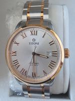 Titoni Airmaster Automatik Uhr Bicolor neu