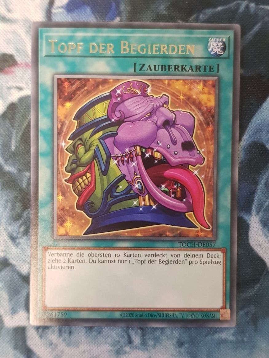 Yugioh Carte collezionabili: Yugioh Topf der Begierden – Nuovo (secondo la descrizione) da Opfikon venduto da Steins_Siedlung