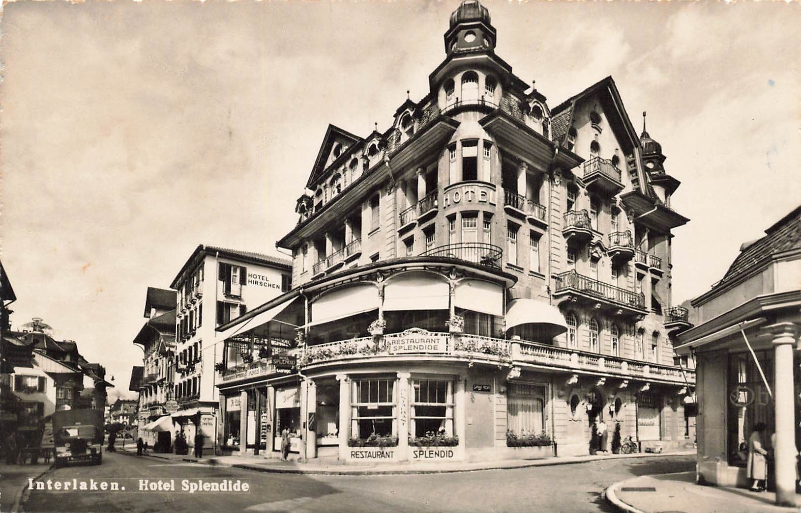 Cartoline postali: Interlaken (BE) Hotel Splendide – Usato da Biasca venduto da Blenio71