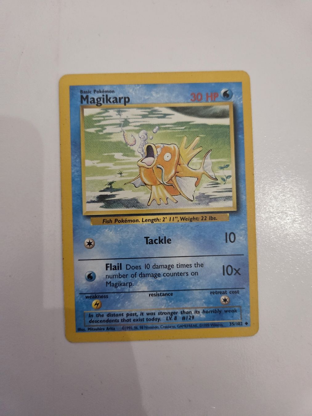 Pokémon Sammelbilder & Trading cards: Carte Pokemon Magicarpe 35/102 Basic Très bon état... – Neu (gemäss Beschreibung) aus Yverdon les Bains von ram_k577