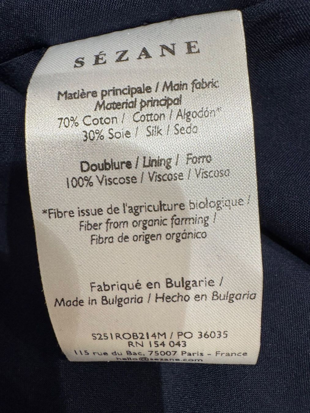 Sezane Vestiti: Sezane Kleid, Gr. 36, Boho-Style, BW / Seide, Top! – Nuovo (secondo la descrizione) da Oberrohrdorf venduto da maggys15 4
