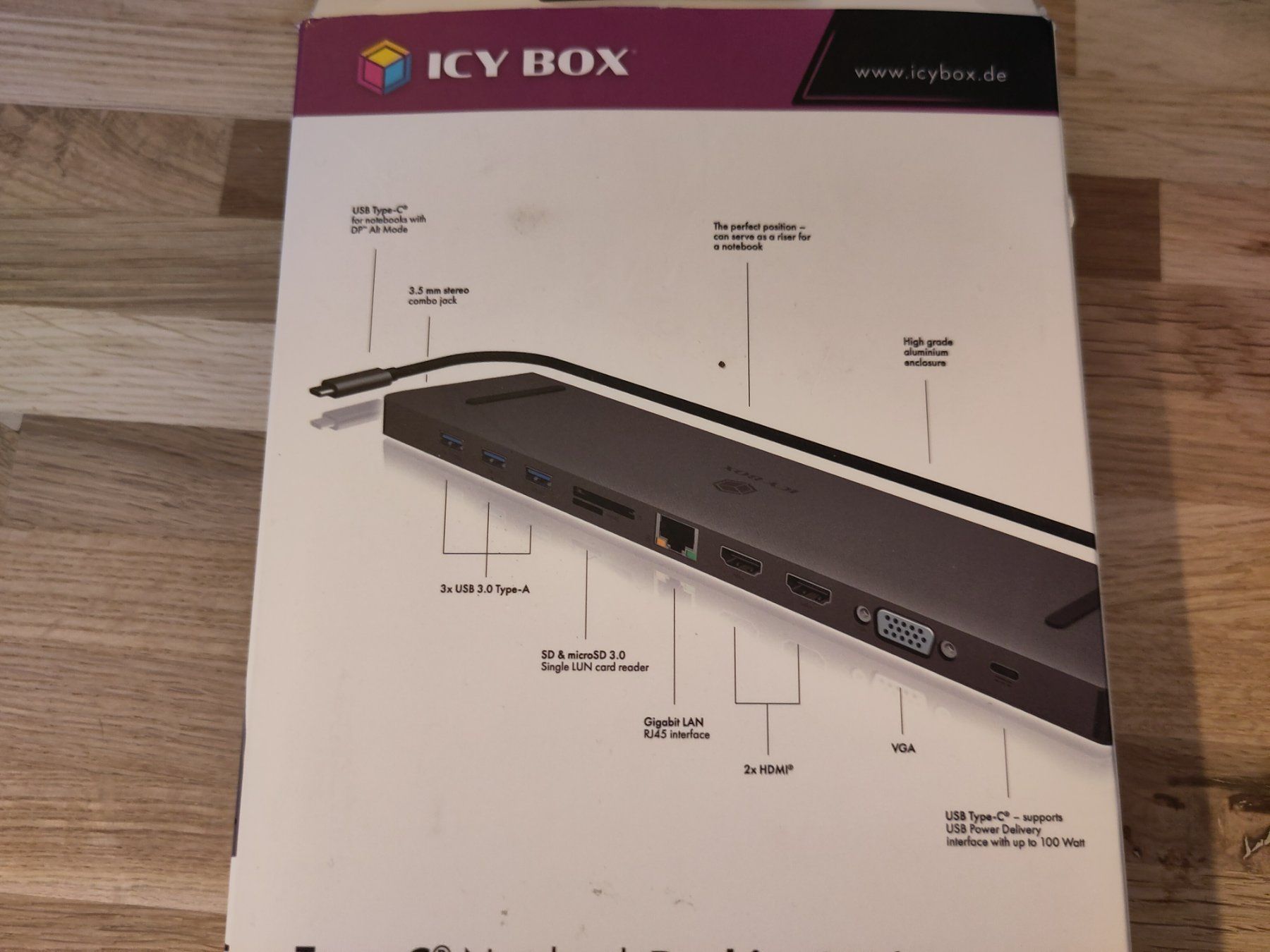 Docking station: ICY BOX Dockingstation IB-DK2106-C – Usato da Burgdorf venduto da tls_hp76 1