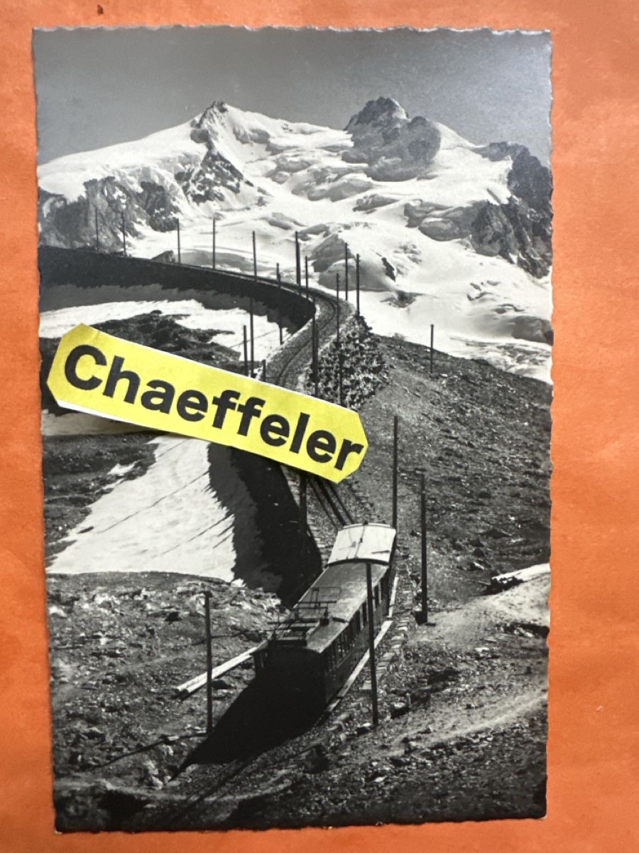 Cartoline postali: Zermatt, Gornergrat-Bahn, alte Ansichtskarte, Rarität – Usato da Zürich venduto da Chaeffeler