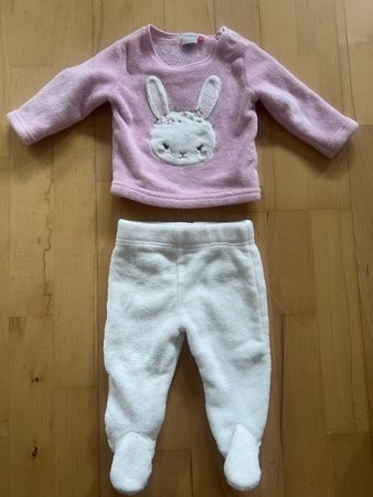 Baby Set Jacke und Hose rosa weiss Grösse ca 62