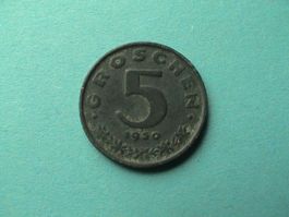5 Groschen - Österreich  - 1950