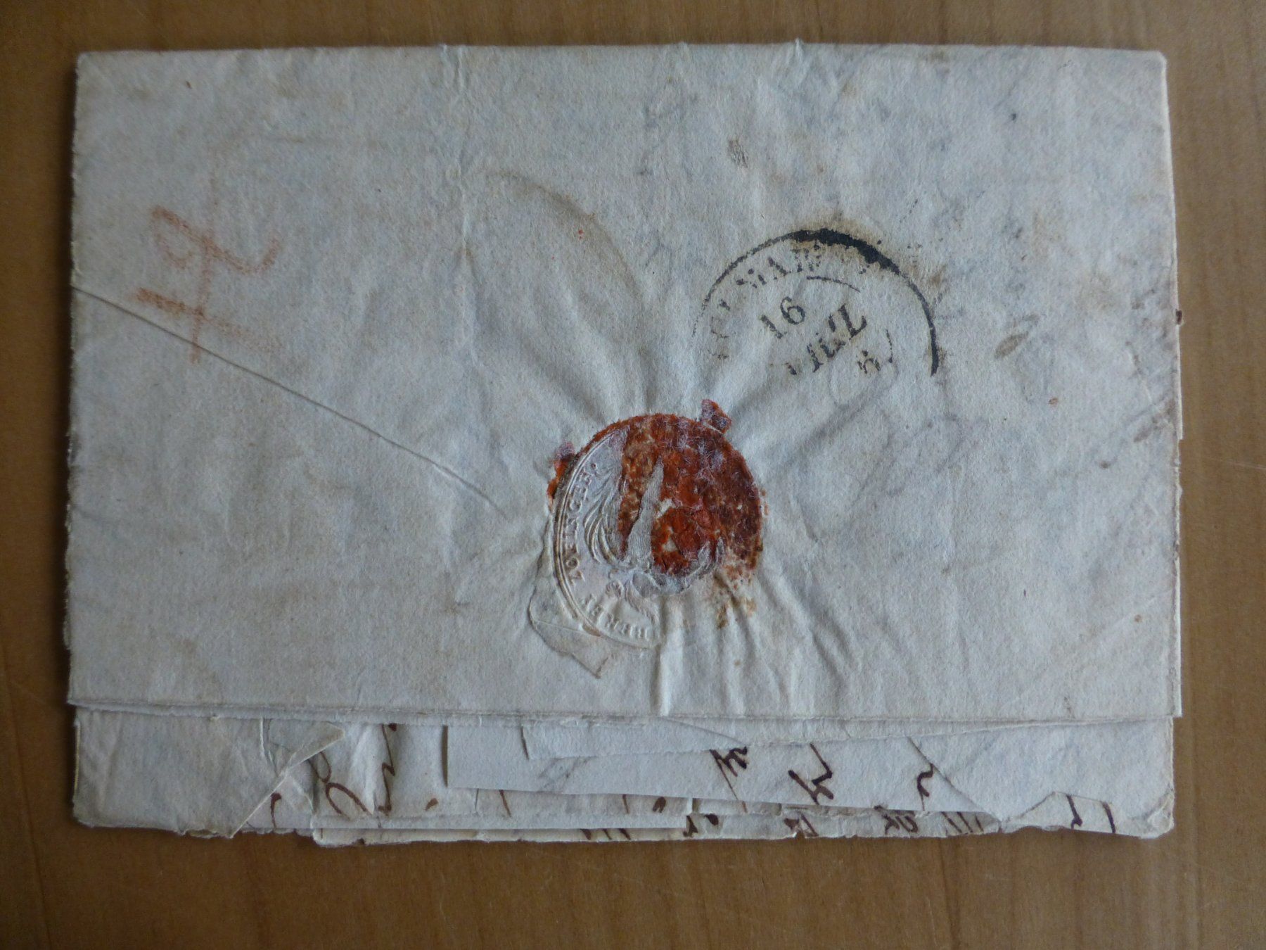 Dokumente: Zofingen nach Colmar14. April 1836 – Gebraucht aus Bettlach von 1saurer 1