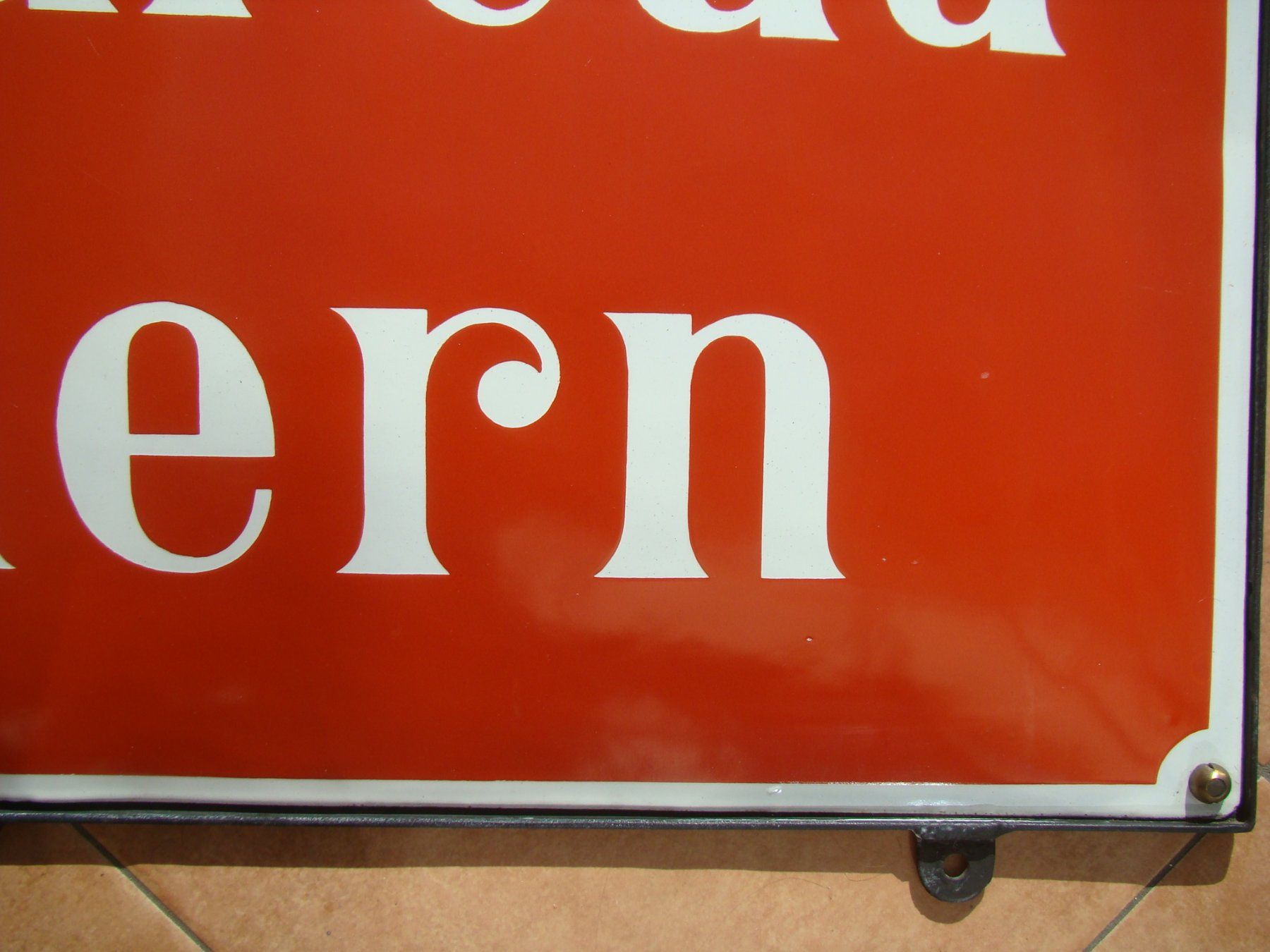 Insegne: Emailschild PTT Post Postbureau Riedern ( Kanton Glarus) alt – Usato da Walzenhausen venduto da Vanquish711 7