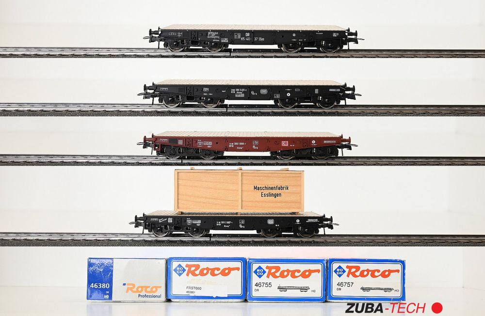 Roco 4x Flachwagen der DB H0 GS mit OVP (Gebraucht) in St. Gallen für ...