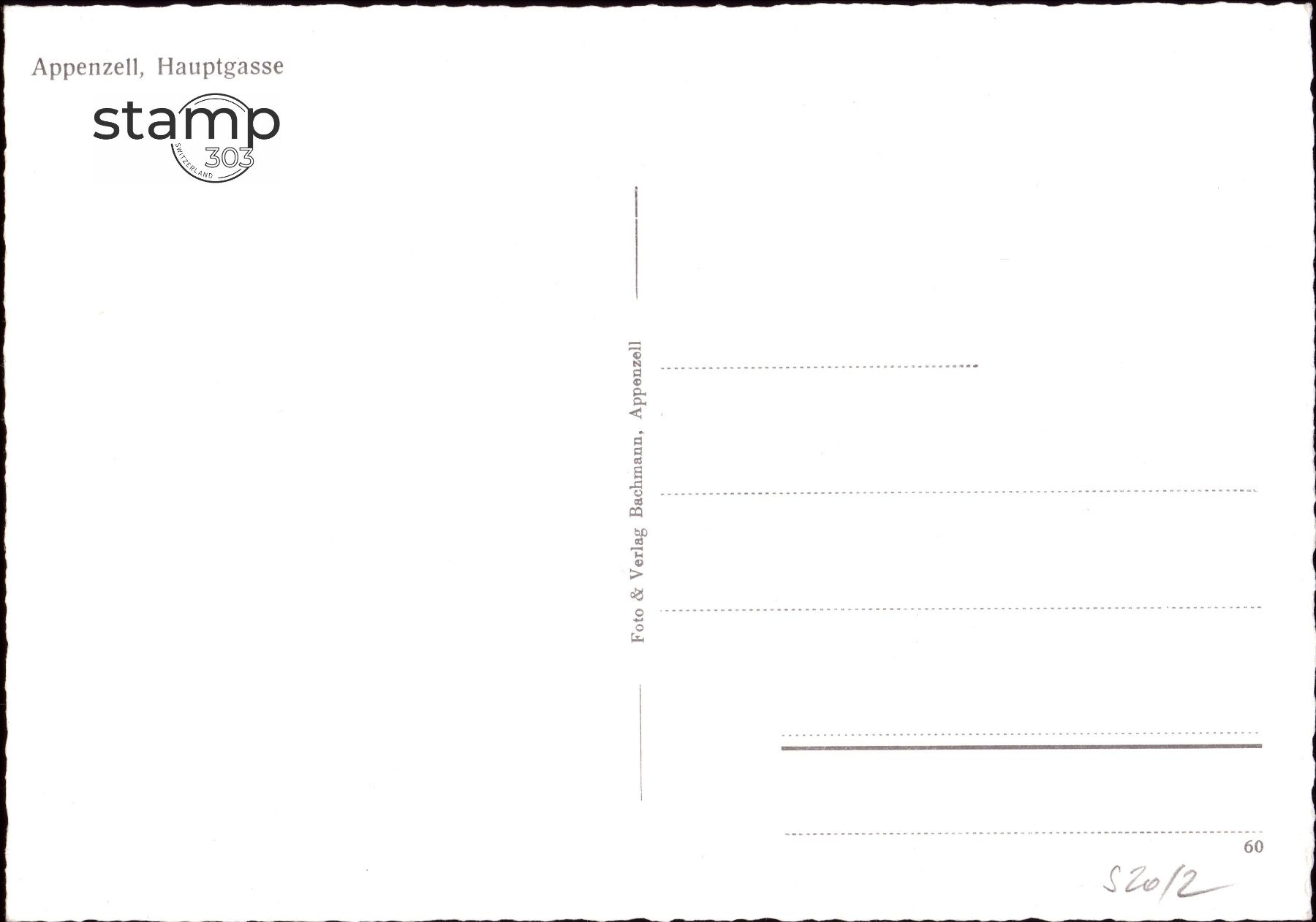 Ansichtskarten: AK Appenzell Hauptgasse Drogerie – Gebraucht aus Eggersriet von stamp303 1