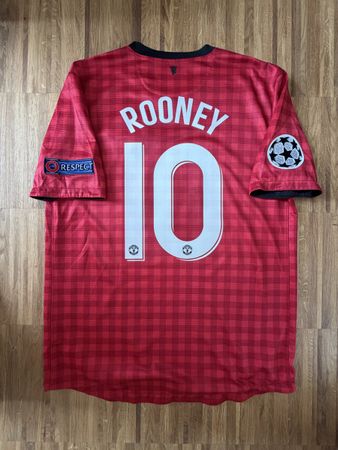 Original Rooney Manchester United 2012/13 Trikot L UCL