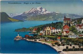 WEGGIS  und der Pilatus - Dampfschiff