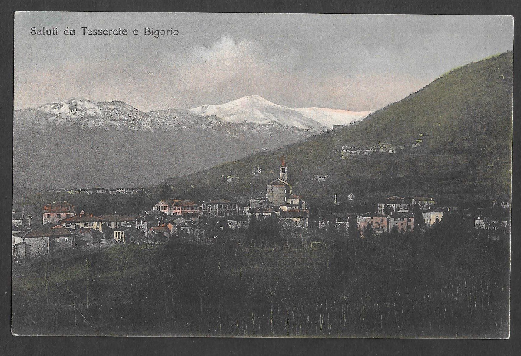 Cartoline postali: Tesserete e Bigorio Panorama Feldpoststempel – Usato da Olten venduto da clotaldi