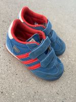 Adidas Kinderschuhe blau rot mit Klettverschluss gebraucht