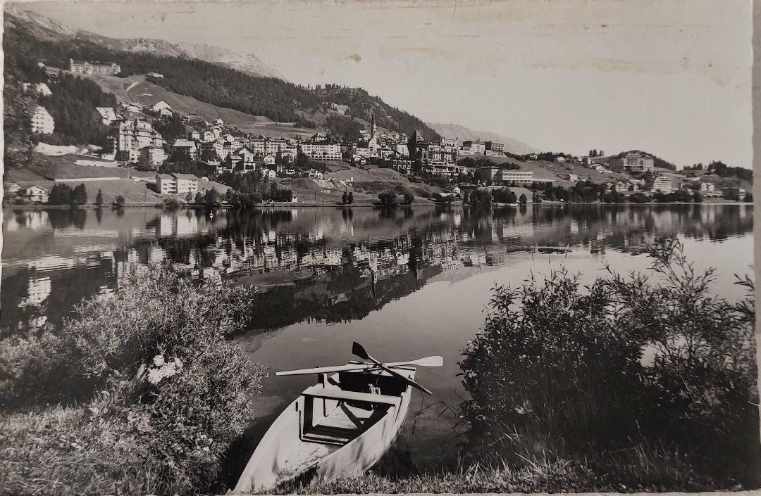 Cartoline postali: St. MORITZ – Usato da Delémont venduto da Domdom1