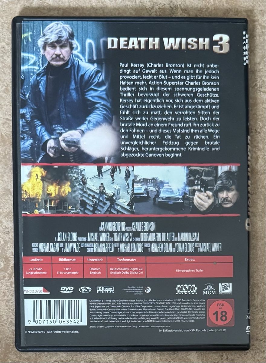 Tutti i DVDs: DER RÄCHER VON NEW YORK  – Nuovo (secondo la descrizione) da Dietikon venduto da AndreaSch01 1
