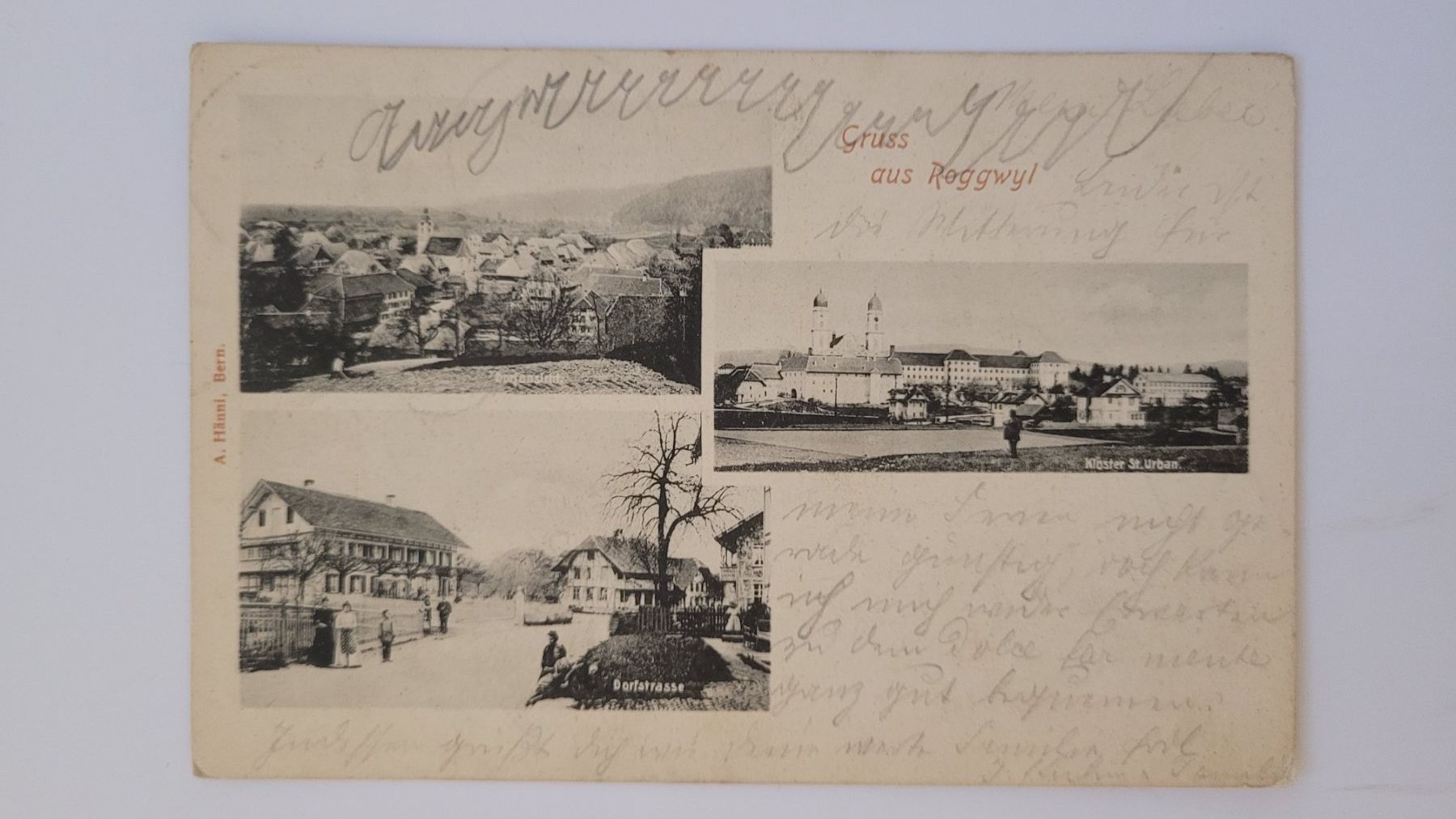 Ansichtskarten: Ansichtskarte Gruss aus Roggwil  1903 R34 – Gebraucht aus nunningen von mic_88k2