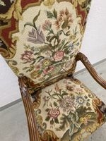 Antiker Gobelin Sessel Louis XV-Stil