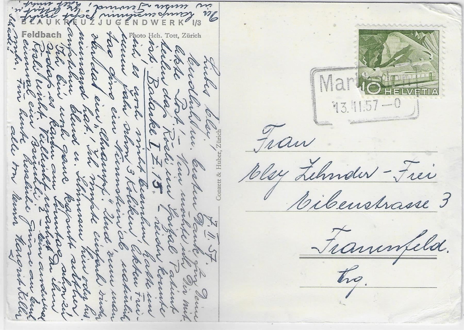 Cartoline postali: Feldbach - Blaukreuz Jugendwerk – Usato da Ettingen venduto da Kartenplanet 1