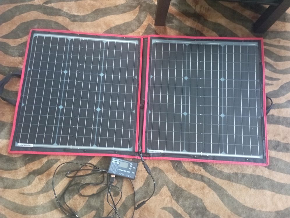 Solartasche 100 Watt Falt-Solar-Panel mit Solarladeregler (Gebraucht ...