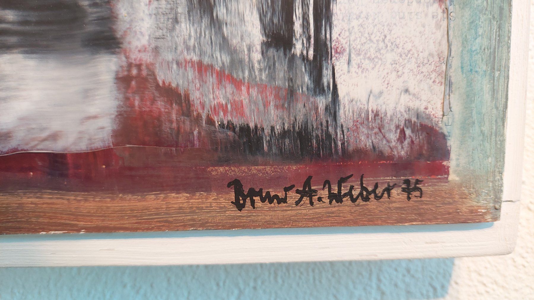 Gemälde: Oelbild von Bruno A.Weber 1975 – Gebraucht aus Bollingen von Jan07 2