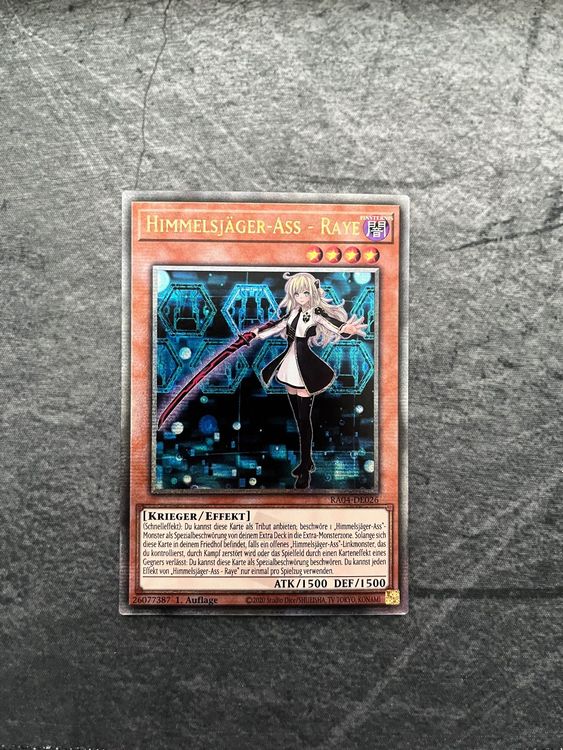 Yu-Gi-Oh! Himmelsjäger-Ass – Shizuku – Ultra Rare – 1. Edition – Deutsch – Inkl. Ultrapro Toploader – MAMA-DE006