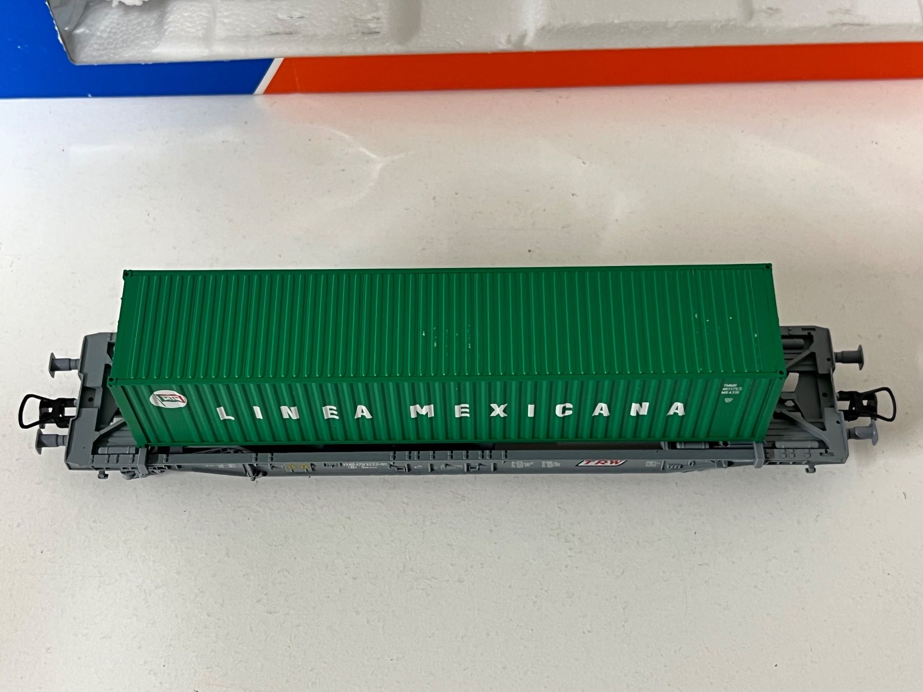 Roco Modellini di ferrovie: Roco Containerwagen "Linea Mexicana" SNCB H0 DC – Usato da Geroldswil venduto da TopTrain54 6