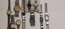 Lot n 11- 10 montres quartz vintage non contrôlées
