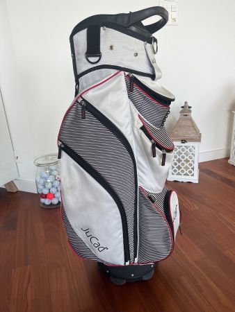Damen Golfbag JuCad weiss/dunkelblau/rot