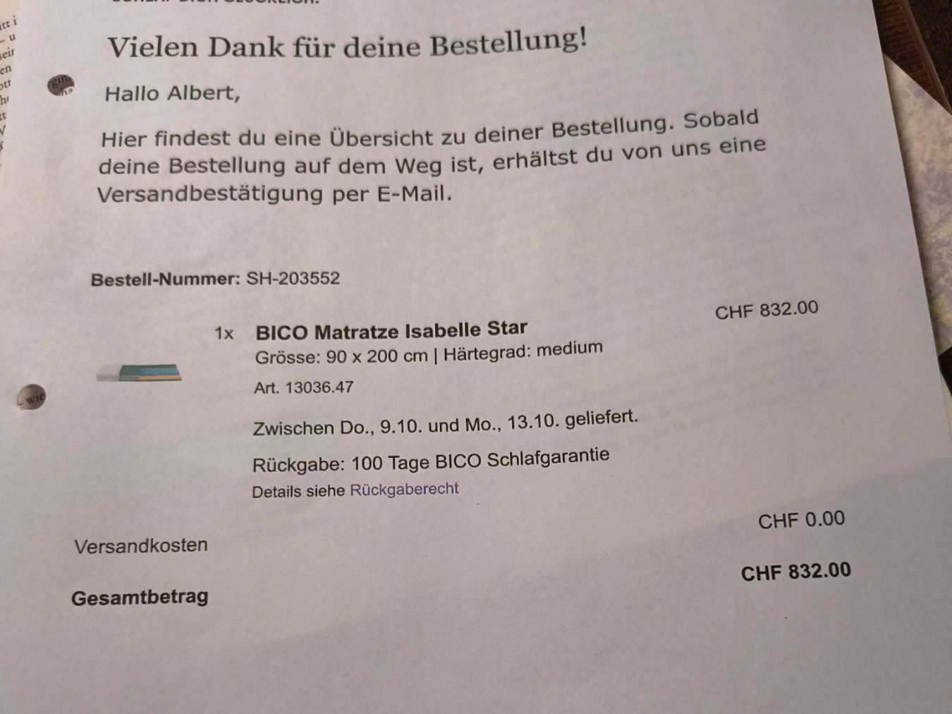 Matratzen: BICO Schaumstoffmatratze – Neu (gemäss Beschreibung) aus Vordemwald von Bautreu 3