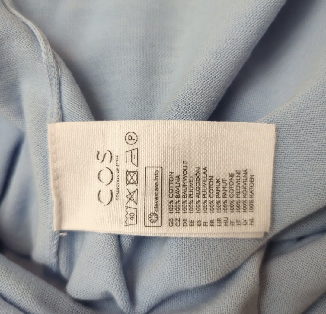 Cos T-shirts: COS Strickshirt / T-Shirt Größe S Hellblau - Baumwolle – Neuf (Voir description) à Le Locle par sAm_2112 2