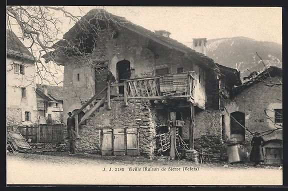 Cartoline postali: AK Sierre, Vieille Maison – Usato da Berlin venduto da bartko-reher