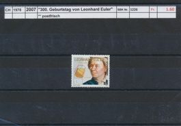 2007 "Leonhard Euler, ** postfrisch