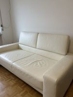 Ledersofa mit verstellbaren Rückenlehnen