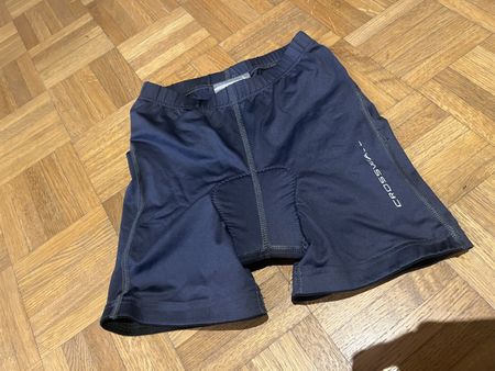 Velohose Gr. 128 gepolstert dunkelblau Marke Crosswave