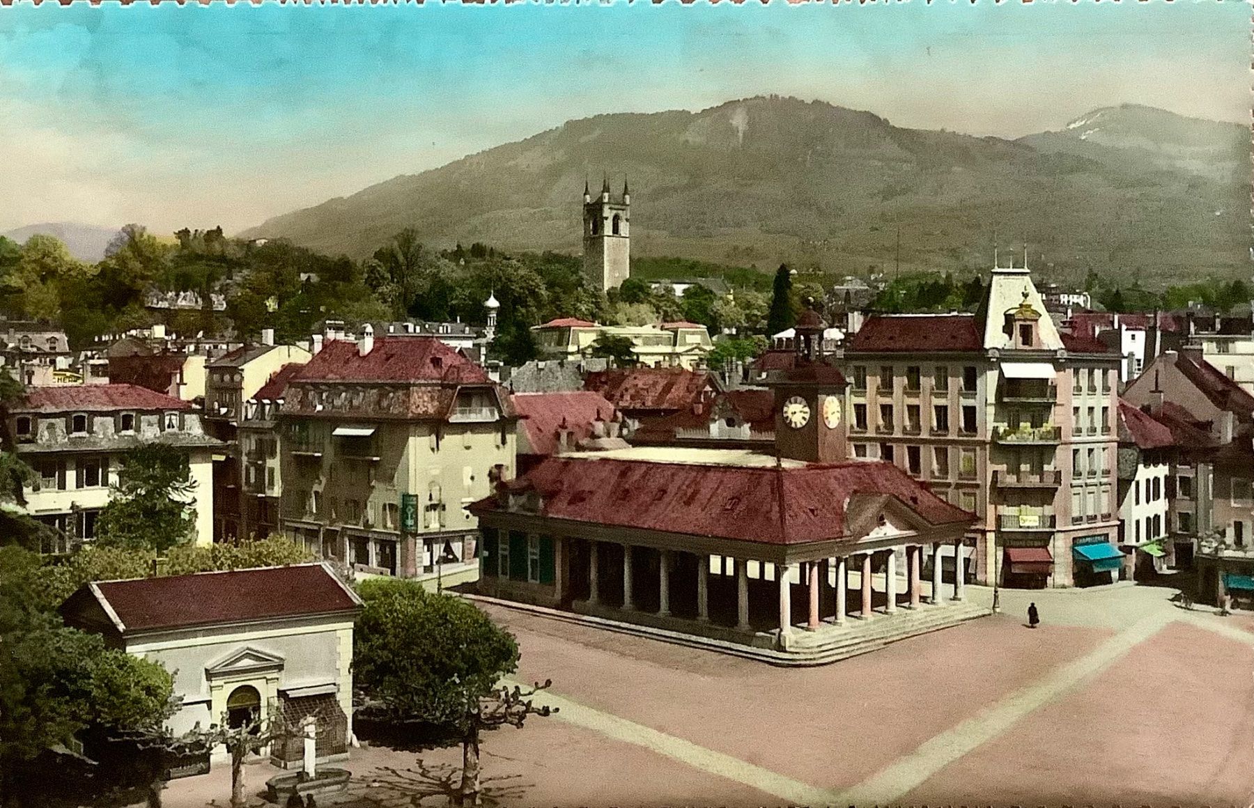 Cartoline postali: LA GRENETTE Vevey - Markthalle – Usato da Root venduto da ENGLAND-TREASURES 1