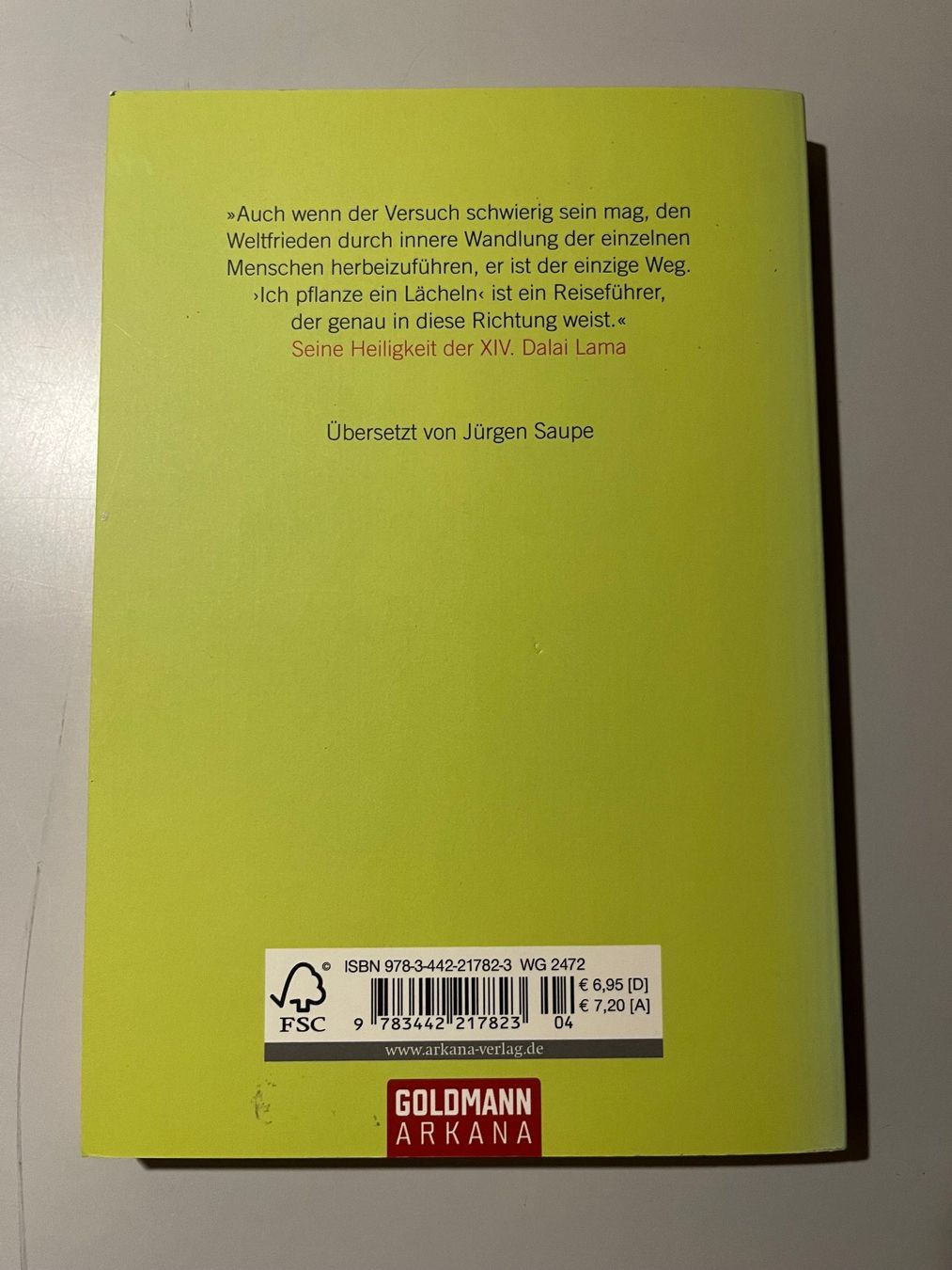 Libri: Thich Nhat Hanh: Ich pflanze ein Lächeln – Usato da glattfelden venduto da kimiaxel 1