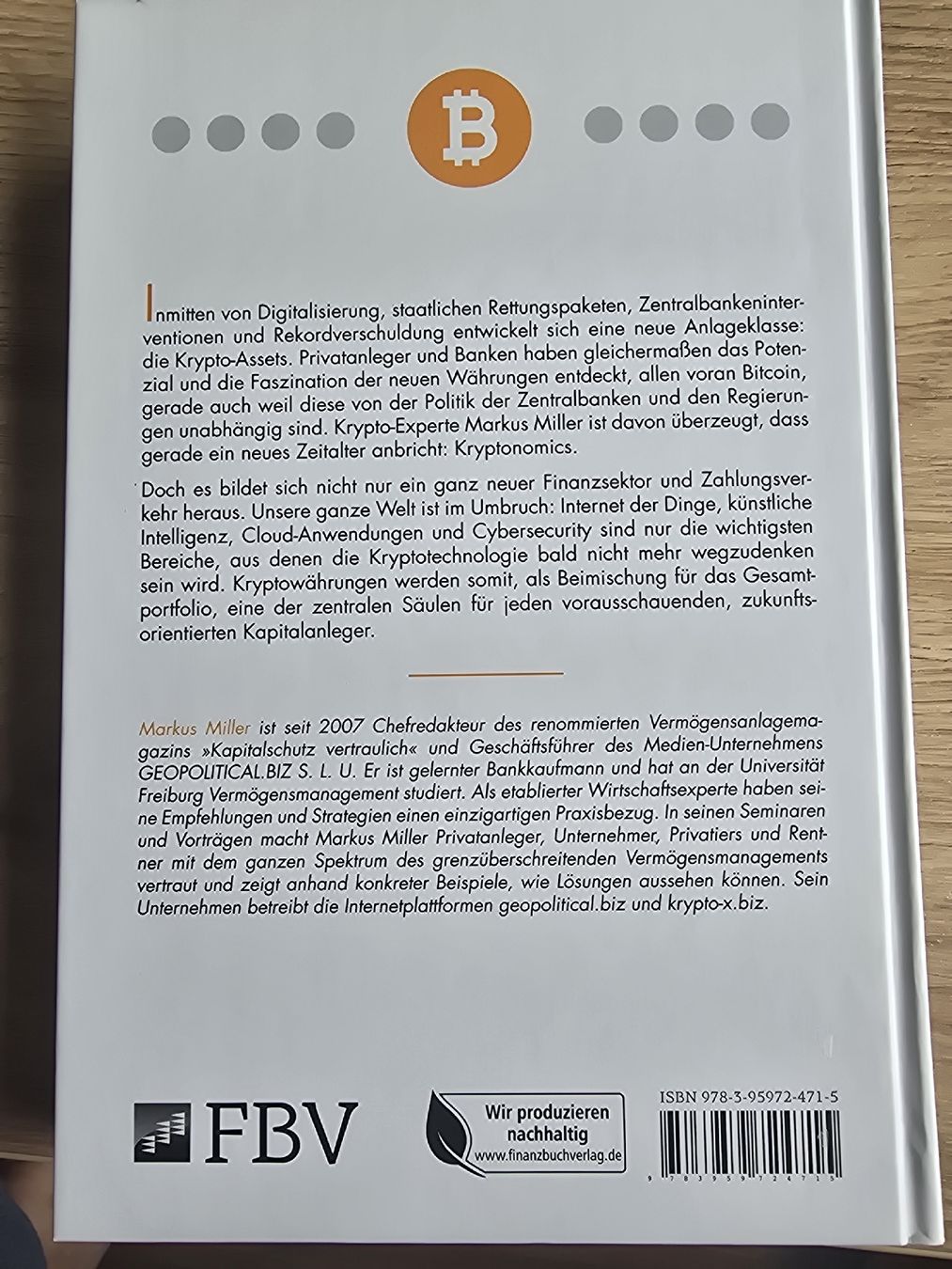 Libri: Kryptonomics von Markus Miller – Nuovo e nell'imballaggio originale da Zürich venduto da thisis4you 1