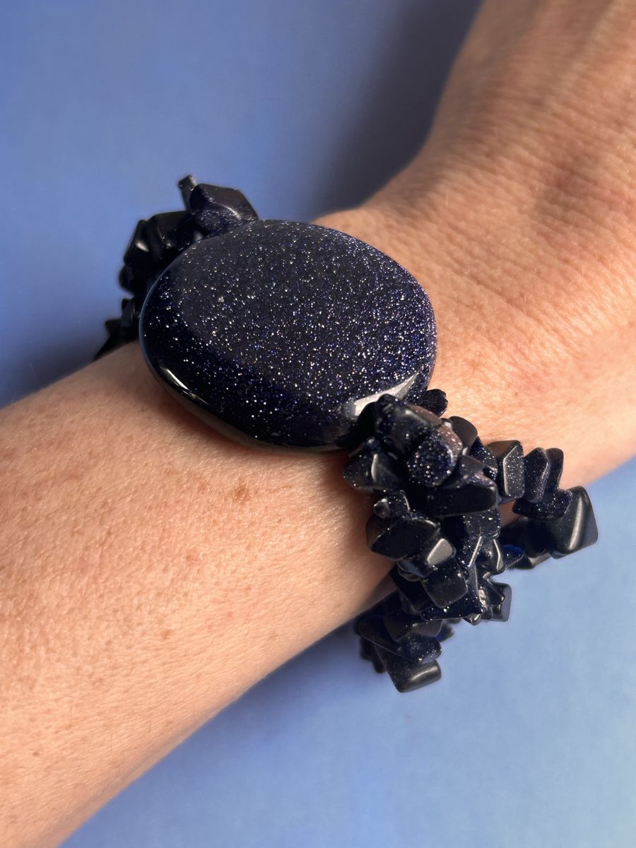 Armbänder & -reifen: Blauer Sandstein Armband UNIVERSUM – Gebraucht aus Laufen von belleskulptur 7
